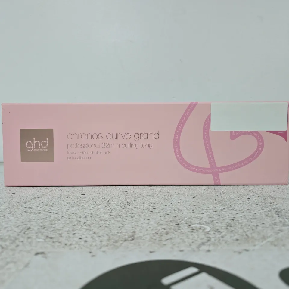 GHD CHRONOS CURVE GRAND PROFESSIONAL 32MM CURLING TONG – BOXED