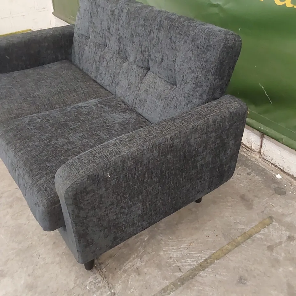 DESIGNER OSLO 2 SEATER FABRIC UPHOLSTERED SOFA 