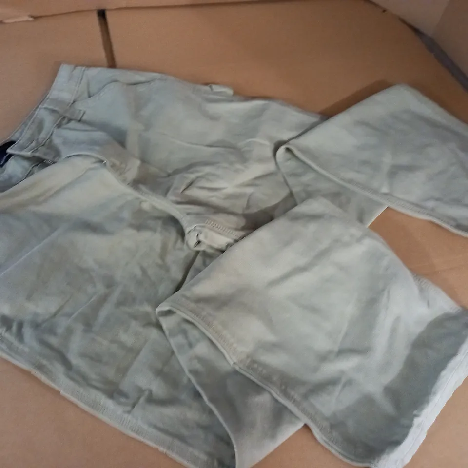 ASOS MINIMAL CARGO TROUSERS IN KHAKI - UK 14