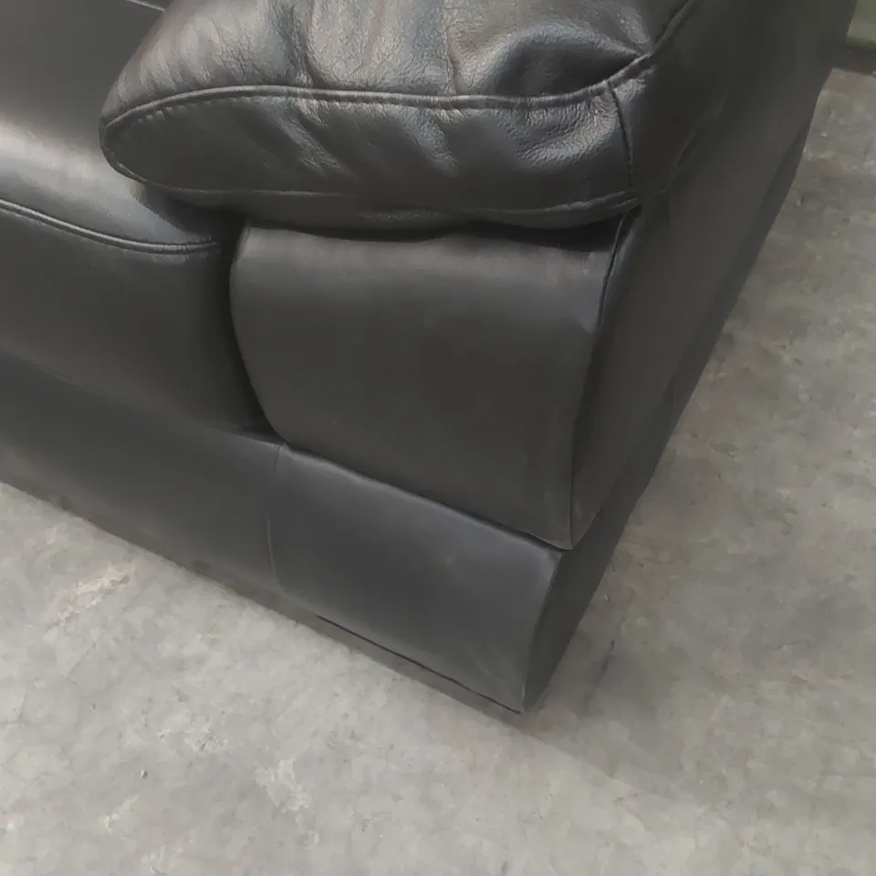 QUALITY DESIGNER MARLOW ITALIAN LEATHER LEFT HAND CORNER CHAISE