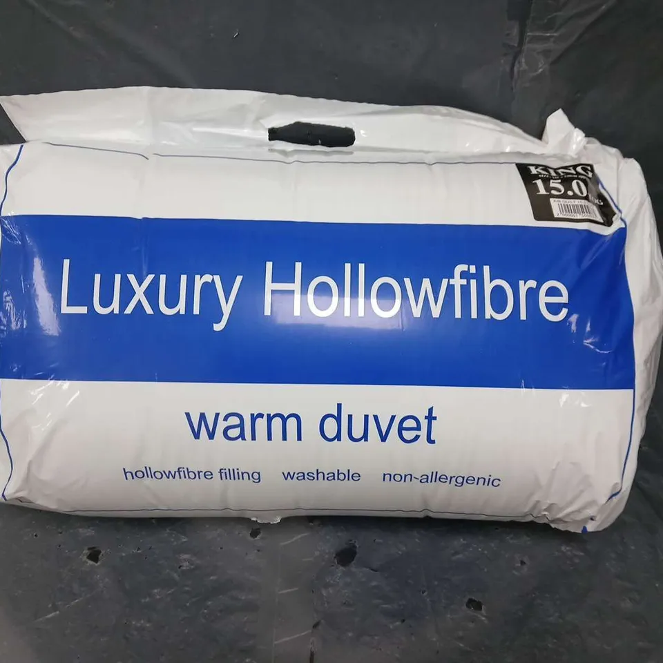 LUXURY HOLLOWFIBRE WARM DUVET KING SIZE 15 TOG