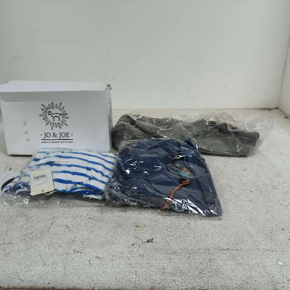 BOX OF APPROXIMATELY 20 ASSORTED ITEMS TO INCLUDE JO AND JOE FOOTWEAR, CHARLOTTE WEST CLOTHING ETC