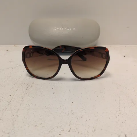 CARVELA SUNGLASSES - TORTOISESHELL CAT-EYE WITH GRADIENT BROWN LENSES (CASE INCLUDED)