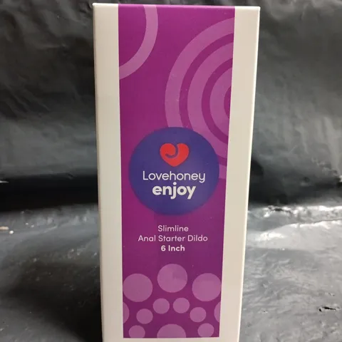 BOXED LOVEHONEY ENJOY SLIMLINE ANAL STARTER DILDO – 6 INCH