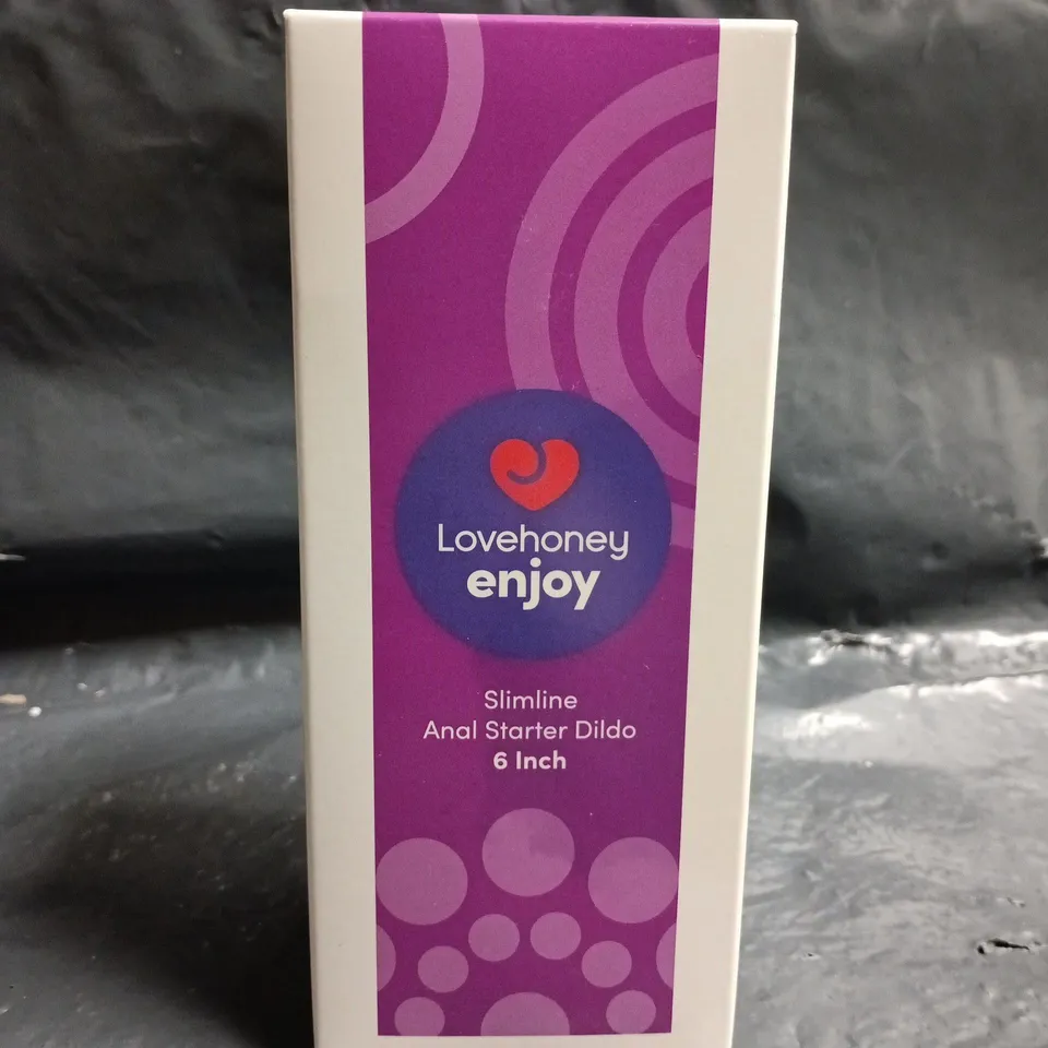 BOXED LOVEHONEY ENJOY SLIMLINE ANAL STARTER DILDO – 6 INCH
