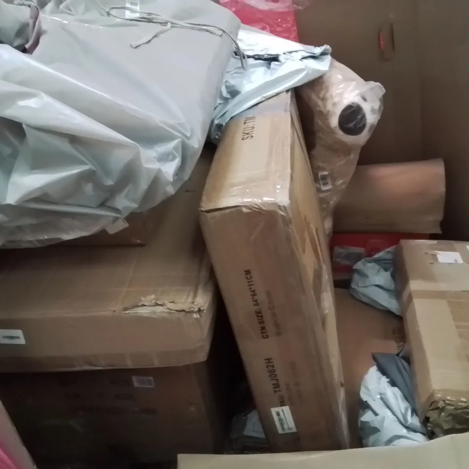 PALLET CONTAINING ASSORTED ITEMS TO INCLUDE: MORENTO WIFI AIR PURIFIER, STEAM CLEANER, PENDANT LIGHT, TOILET SEAT, METAL TOWEL RACK ECT