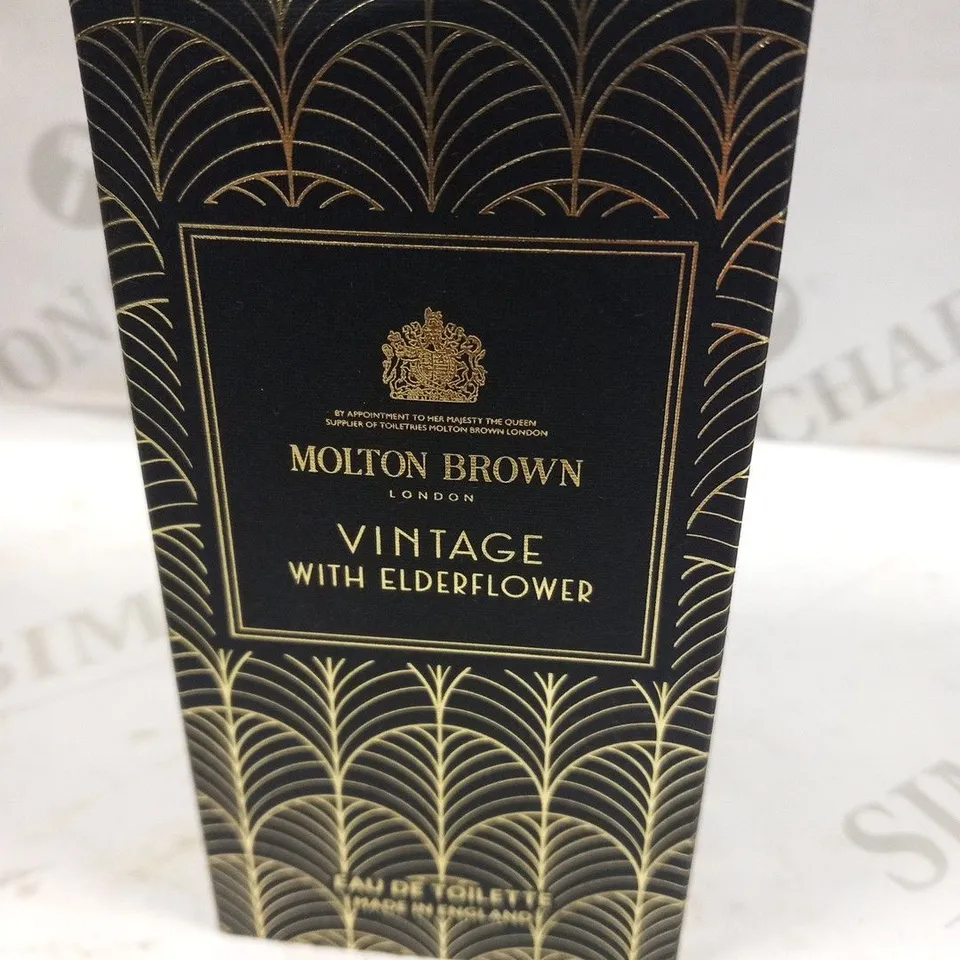 BOXED MOLTON BROWN VINTAGE WITH ELDERFLOWER EAU DE TOILETTE 100ML