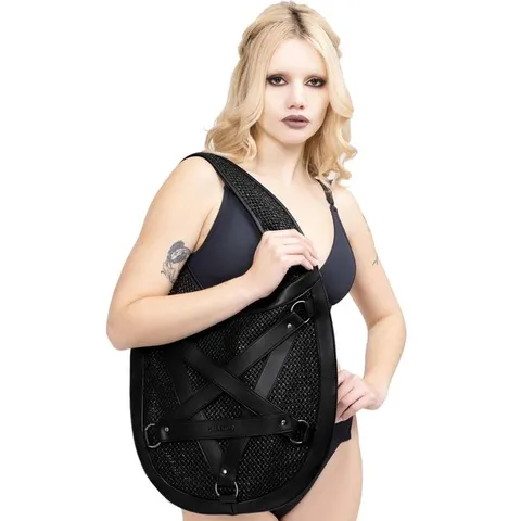 BRAND NEW BAGGED KILLSTAR - PENTA WAVES - BLACK HANDBAG (BAG)