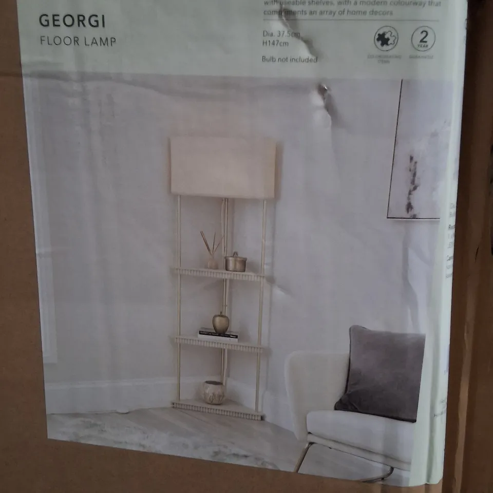 BOXED DUNELM GEORGI FLOOR LAMP