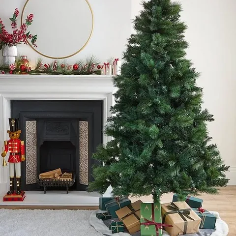 BOXED 6FT SHERWOOD REAL LOOK FULL CHRISTMAS TREE 