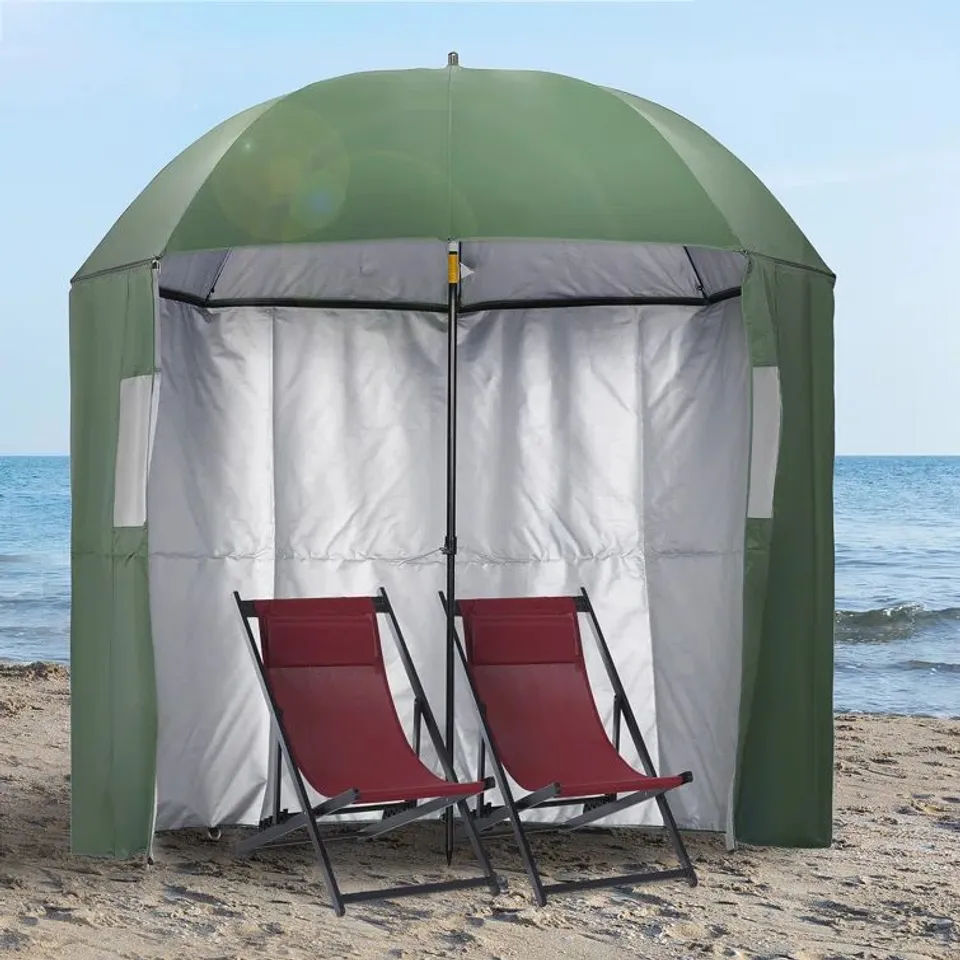BOXED 220cm BEACH PARASOL (1 BOX)
