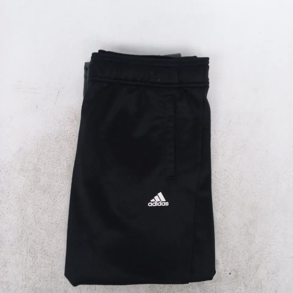 ADIDAS TRACK PANTS IN BLACK/GREY SIZE 15-16 YEARS