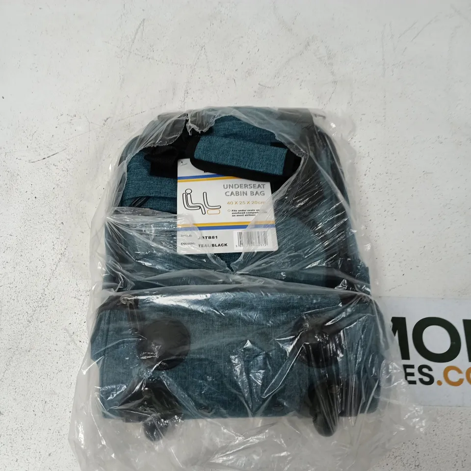 UNDERSEAT CABIN BAG – TEAL/BLACK, 40 X 25 X 20 CM