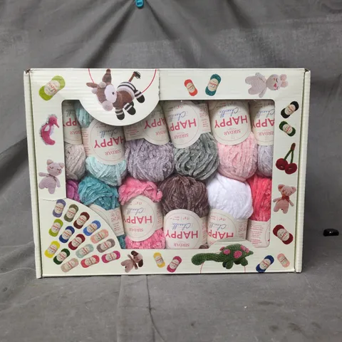 SIRDAR HAPPY CHENILLE MULTIBOX (25 X 15G BALLS) 