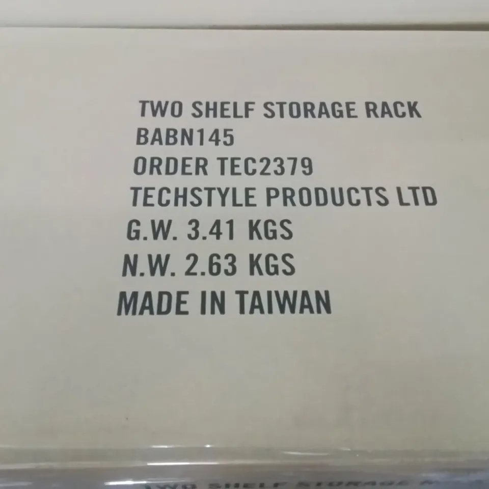 PALLET CONTAINING LARGE QUANTITY OF TWO SHELF STORAGE RACKS