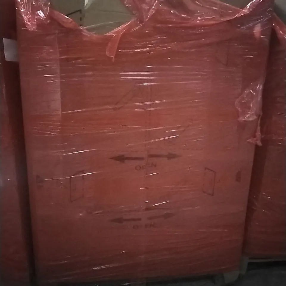 PALLET OF ASSORTED ITEMS INCLUDING - ELECTRIC CLOTHES DRYER, STEP LADDER