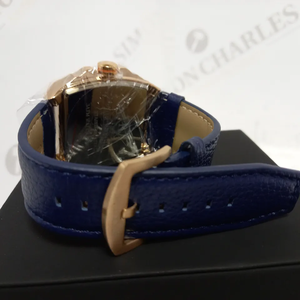 RUCKSTUHL TRIPLE DIAL LEATHER STRAP WRISTWATCH RRP £560