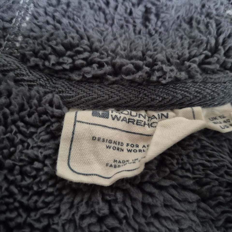 MOUNTAIN WAREHOUSE WOMEN'S GREY FLEECE ZIP JACKET – UK SIZE 12