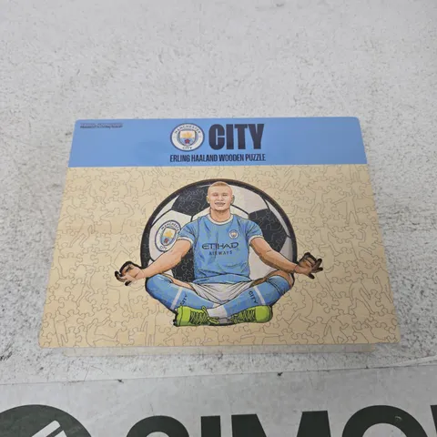 MANCHESTER CITY ERLING HAALAND WOODEN PUZZLE 