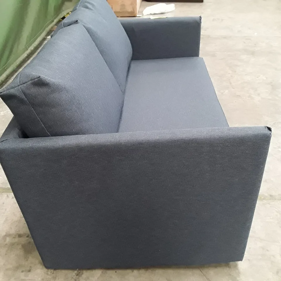 QUALITY DESIGNER HOLLANDER MADE BY ORDER SOFA BED - BLUE FABRIC