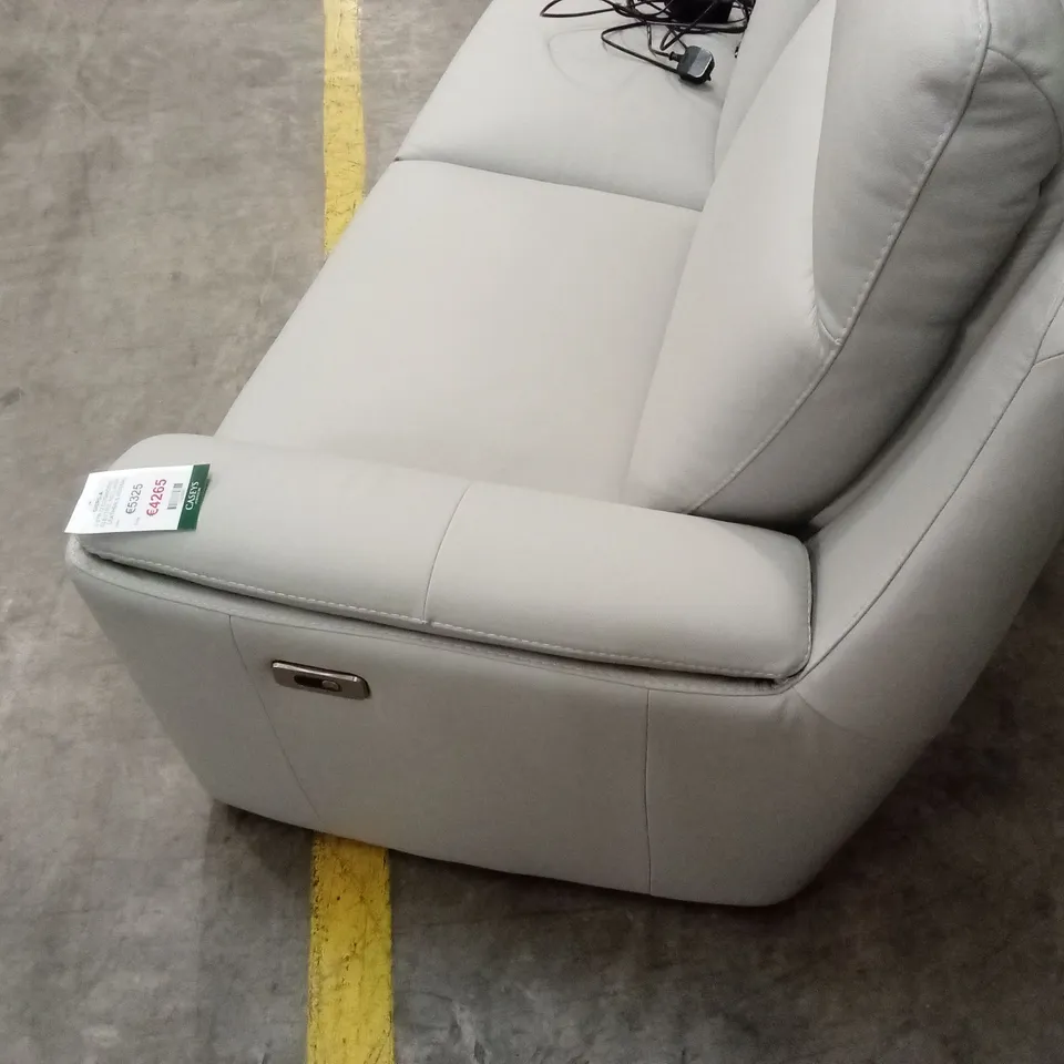 QUALITY DESIGNER ITALIAN MADE GIORGIA 3 SEATER LEATHER ELECTRIC RECLINER SOFA