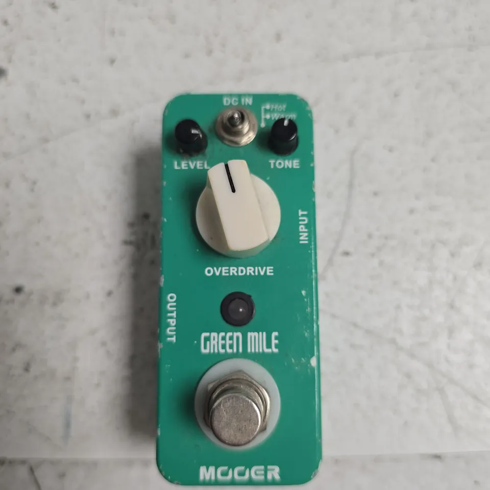 MOOER GREEN MILE OVERDRIVE GUITAR EFFECTS PEDAL