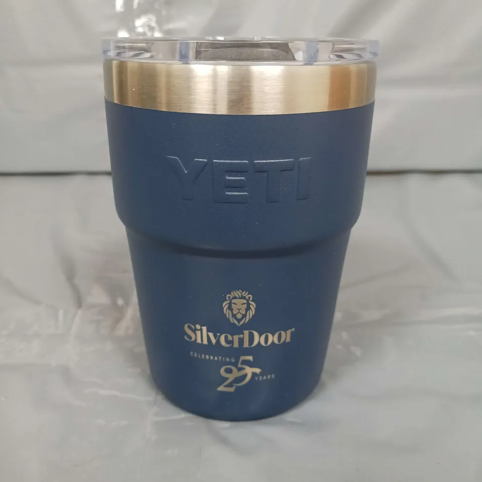 PERSONALISED YETI RAMBLER INSULATED TRAVEL CUP "NICHOLAS" IN NAVY