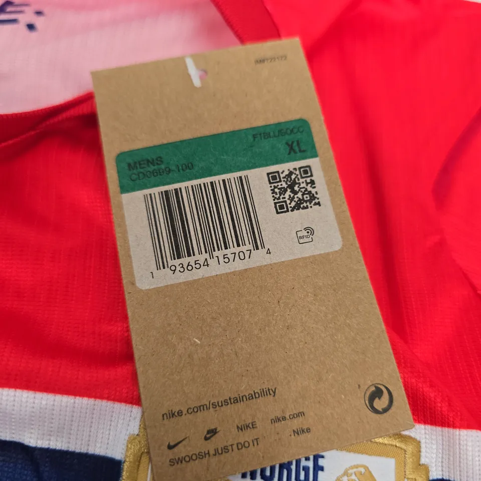 NORWAY NATIONAL TEAM FOOTBALL SHIRT – HALLAND 9 – NIKE – XL