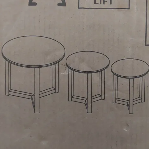 BOXED ANALIN END TABLE - COLOUR: OILED (1 BOX)