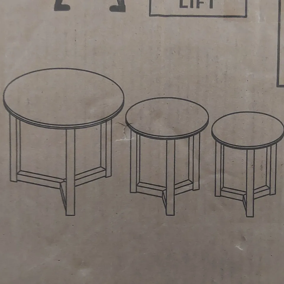 BOXED ANALIN END TABLE - COLOUR: OILED (1 BOX)