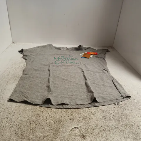 MOUNTAIN WAREHOUSE "THE MOUNTAINS ARE CALLING" WOMENS T SHIRT UK 16