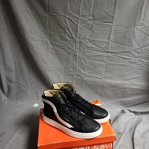 SUPERDRY BASKET LUX TRAINER – BLACK/WHITE, UK 11 (MEN'S) SNEAKERS