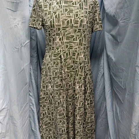 SEASALT CORNWALL SHORT SLEEVE VERONICA DRESS IN WALL LINES TREETOP SIZE UK 12