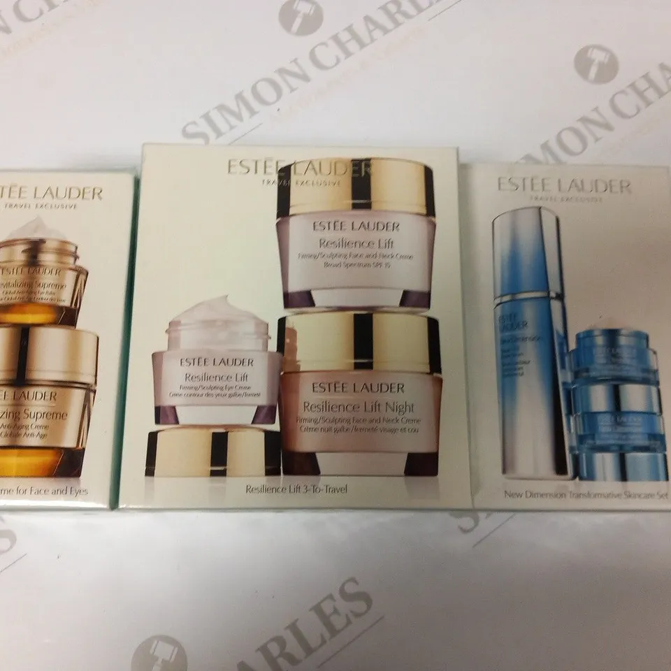 APPROXIMATELY 11 ASSORTED ESTEE LAUDER TRAVEL EXCLUSIVE COSMETICS PRODUCTS TO INCLUDE; 