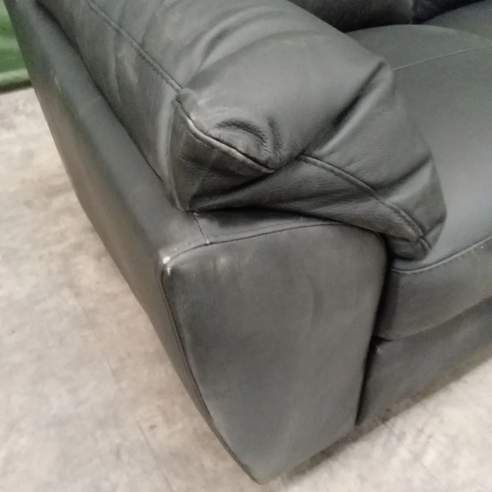 MONTREAL REAL LEATHER/FAUX LEATHER 2 SEATER SOFA RRP £699