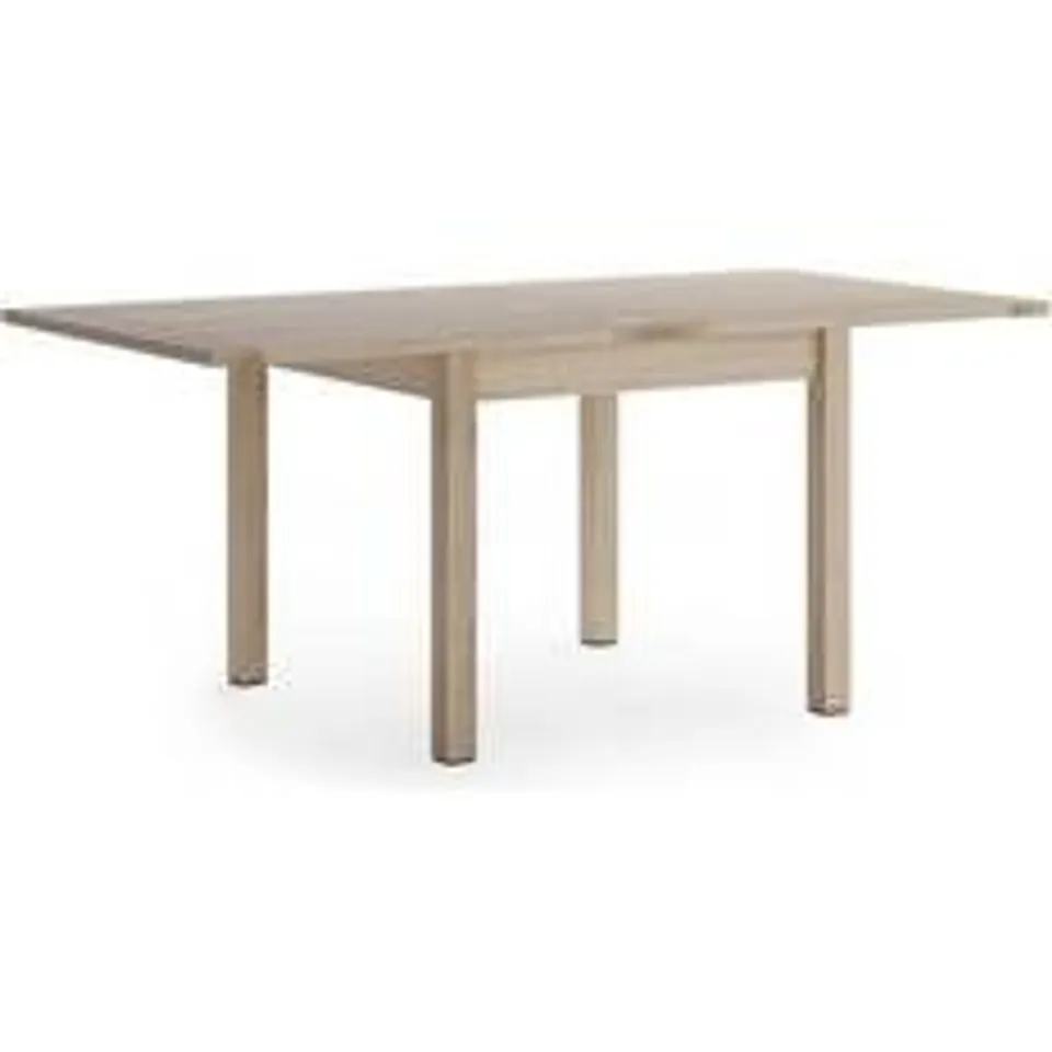 BOXED DUNELM OLNEY FLIP TOP DINING TABLE - STONE H75×W90/180×D90CM