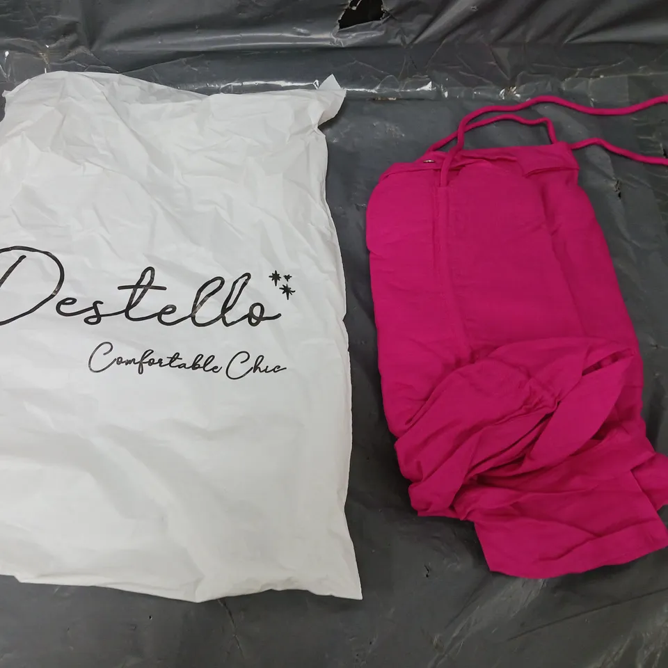 LOT OF 8 BRAND NEW DESTELLO XL SHIRT DRESS PINK 