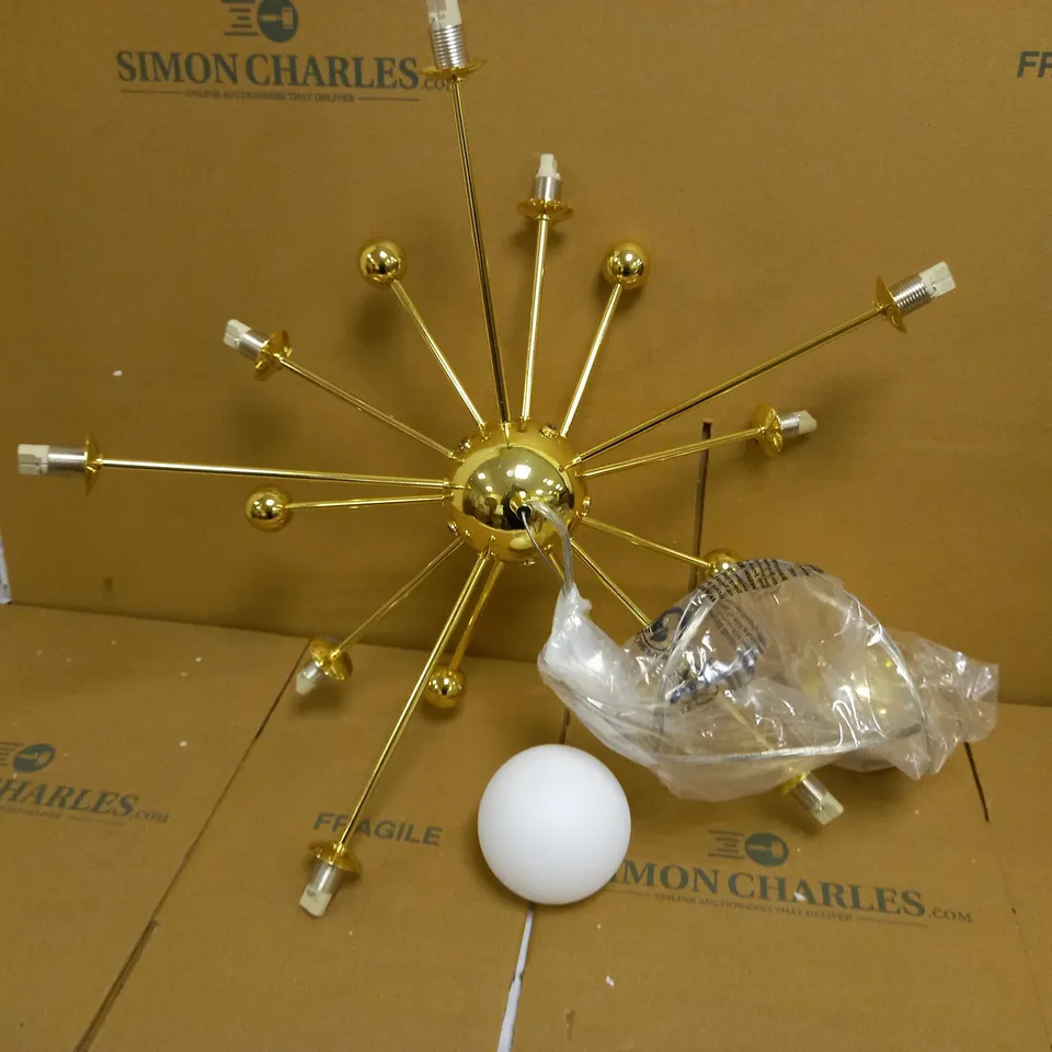 BRAND NEW DAR LIGHTING URSA OPAL GLASS PENDANT LIGHT