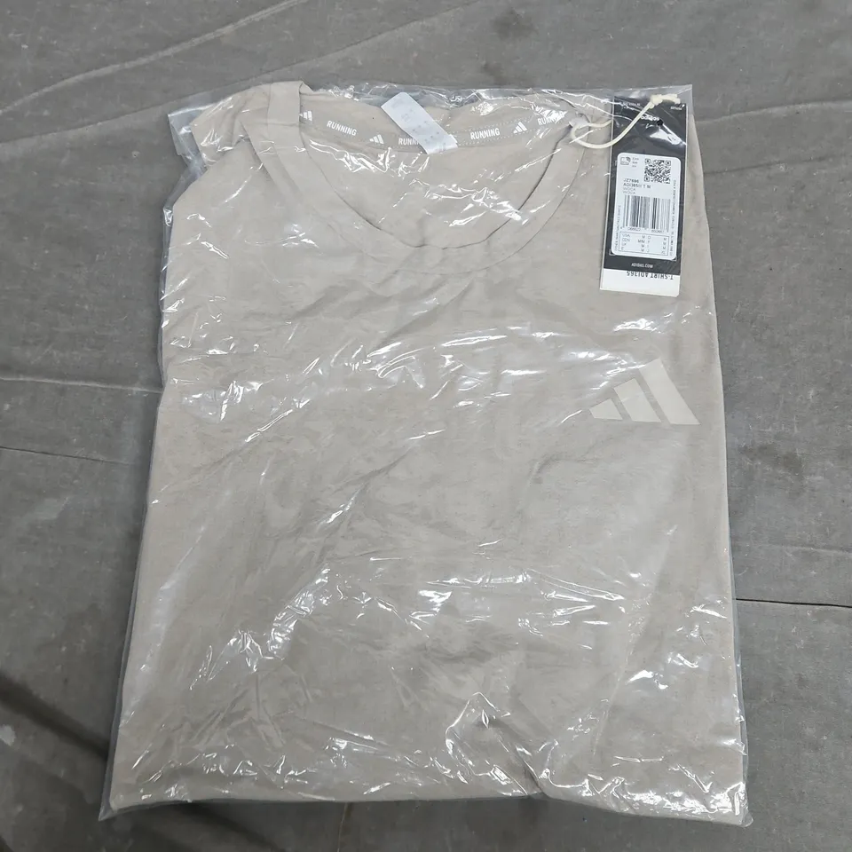 BAGGED ADIDAS RUNNING TEE OLIVE - UK MEDIUM
