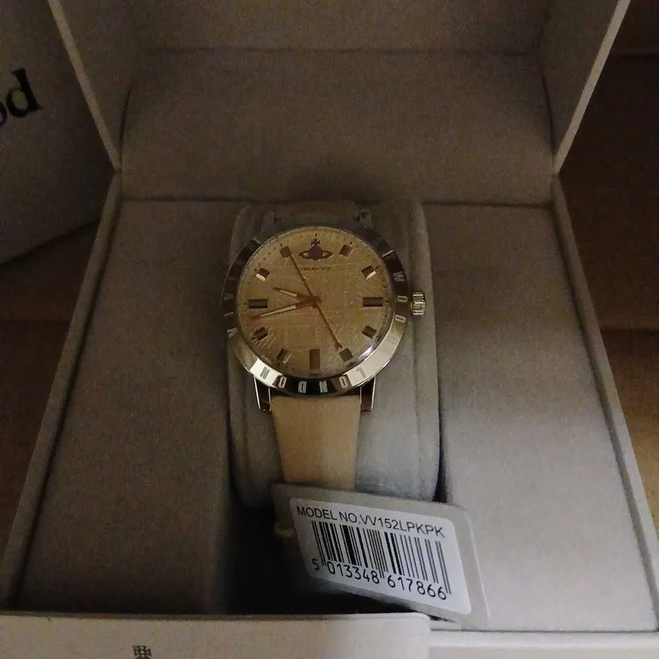 VIVIENNE WESTWOOD TIME MACHINE WATCH WV1521 PKPK – BEIGE STRAP