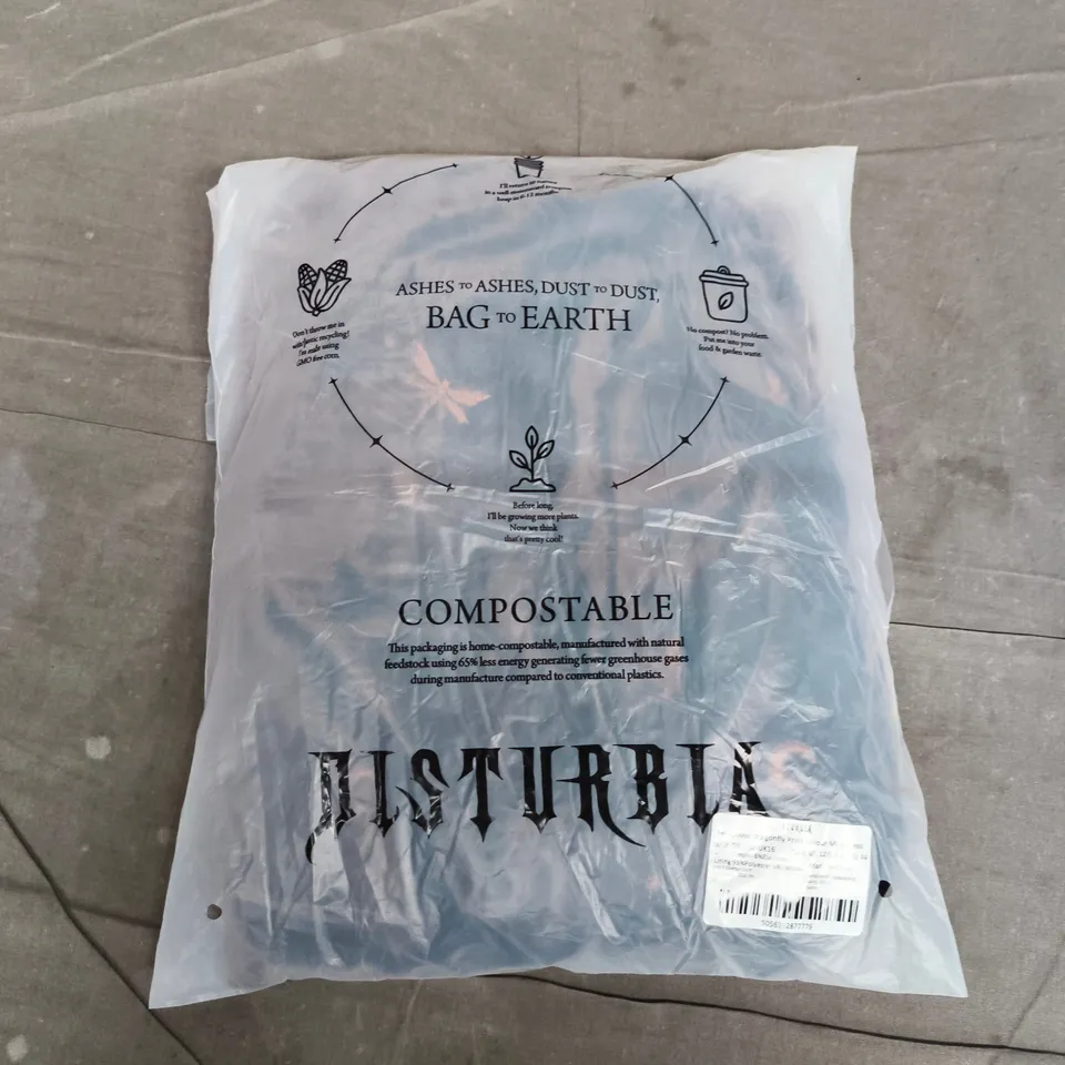 BAGGED DISTURBIA SERAPHINE DRAGONFLY PRINT VELOUR MINI DRESS - UK 16