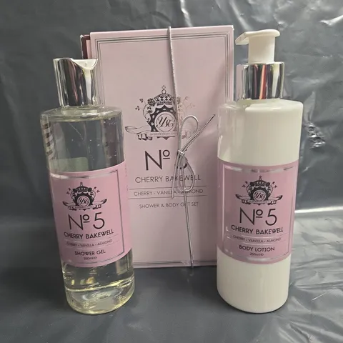 YORKSHIRE SOAP CHERRY BAKEWELL SHOWER AND BODY GIFT SET