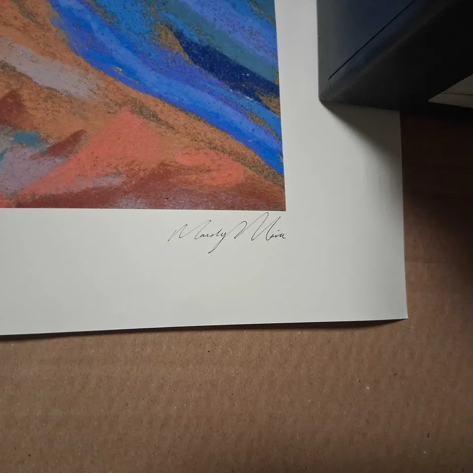 MANDY MARIA GLENCOE WINTER MOUNTAIN LANDSCAPE PRINT – SIGNED LOWER-RIGHT 