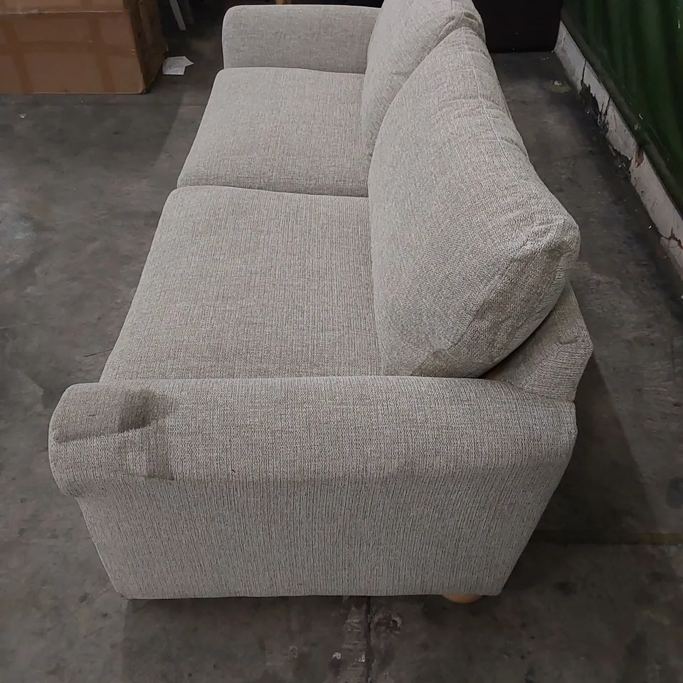 DESIGNER LARGE FABRIC UPHOLSTERED SOFA 