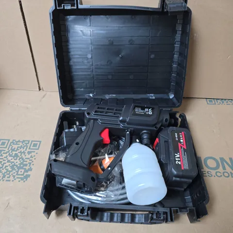 HANDHELD CORDLESS PRESSURE WASHER WITH CASE
