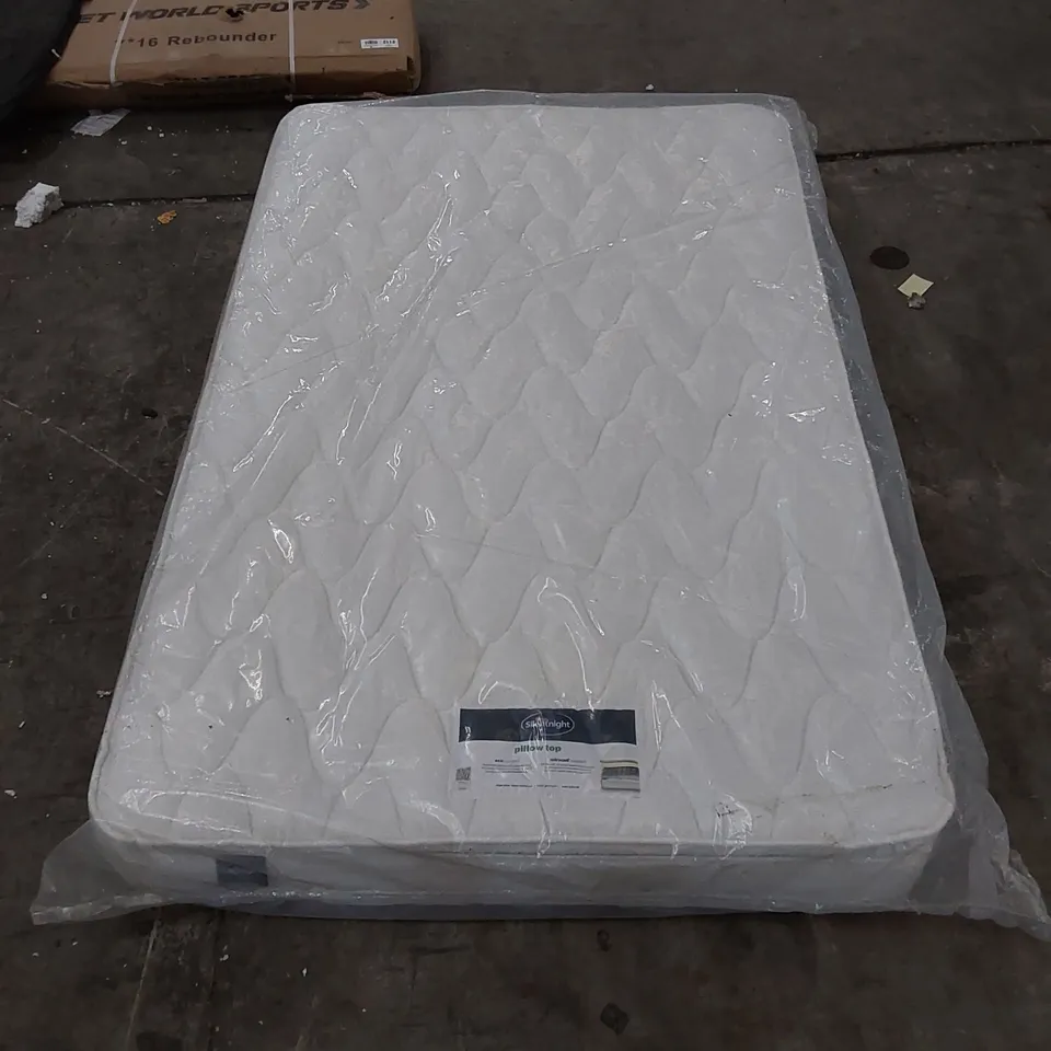 QUALITY BAGGED SILENTNIGHT PILLOWTOP MIRACOIL ECO COMFORT 120CM SMALL DOUBLE MATTRESS 