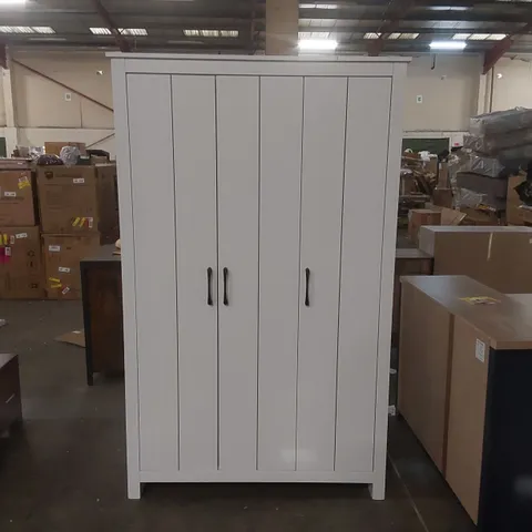 LIMESTONE 3 DOOR MANUFACTURED WOOD WARDROBE