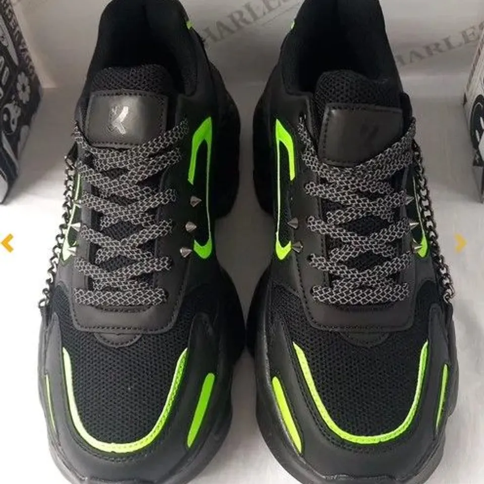 BRAND NEW BOXED PAIR OF KOI SKAVEN MEN'S GRUNGE ATOMIC TRAINERS SIZE 12