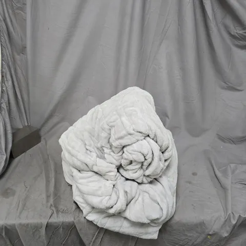 COZEE HOME FAMILY SIZED FAUX FUR & VELVETSOFT HEATED THROW