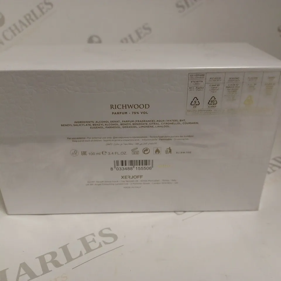 SEALED RICHWOOD XERJOFF PARFUM - 100ML